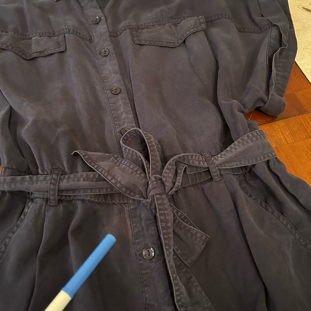 Young Fabulous and Broke Aviator navy blue jumpsuit with dolman sleeves - Picture 12 of 15